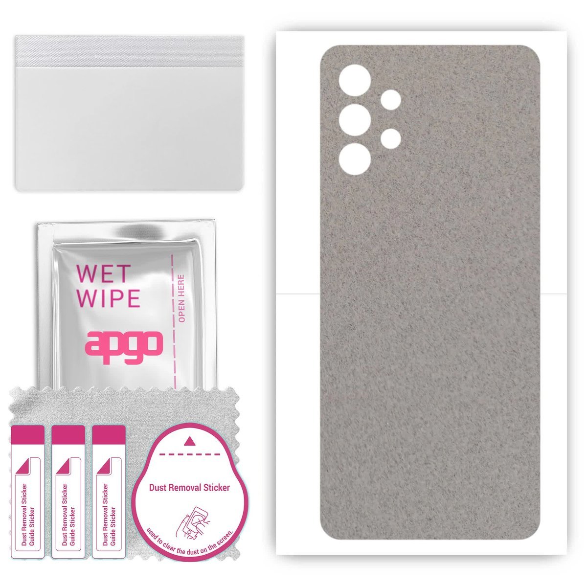 Folia naklejka skórka strukturalna na TYŁ Zamsz do Samsung Galaxy Jump 5G - Zamsz Szary - apgo SKINS