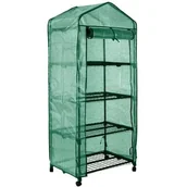 Szklarnie ogrodowe - NEO Szklarnia 69 x 49 x 160 cm, folia PE, metalowa konstrukcja, kółka 15-903 - miniaturka - grafika 1