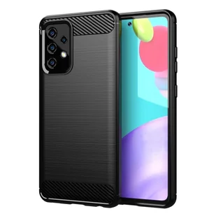 Pokrowiec Etui Do Samsung Galaxy A72 4G / 5G w BRUSHED CZARNY Pokrowiec Ochronny Obudowa Case Cover Cadorabo - Etui i futerały do telefonów - miniaturka - grafika 1