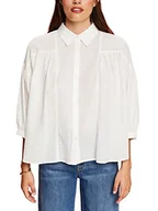 Bluzki damskie - ESPRIT Damska bluzka 053EE1F311, 100/biała, XL, 100 / biały, XL - miniaturka - grafika 1