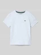 Koszulki dla chłopców - T-shirt z wyhaftowanym logo - miniaturka - grafika 1