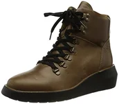 Botki damskie - FLY London Damskie sztyblety Bika501fly, brązowy - piaskowy - 39 eu - miniaturka - grafika 1