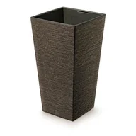 Donice - Doniczka FURU SQUARE ECO WOOD 26,5 x 26,5 x 50 cm kawa ECO - miniaturka - grafika 1
