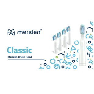 Meriden Końcówki Classic White - 4szt MS349C - Końcówki do szczoteczek elektrycznych - miniaturka - grafika 1