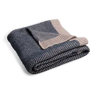 Koce i narzuty dla dzieci - BabyMatex Kocyk dziecięcy 80x100 Mini Rattle niebieski beżowy bawełniany - miniaturka - grafika 1