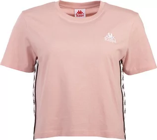 Koszulki i topy damskie - Kappa, T-shirt damski sportowy Regular Fit, 313021-14-1909, Rozmiar S, Różowy - grafika 1