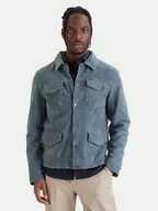 Kurtki męskie - Milestone Kurtka skórzana Valerio 612205 60790 Niebieski Regular Fit - miniaturka - grafika 1