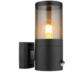 Lampy ogrodowe - Globo 32014BSS-Kinkiet zewnętrzny z czujnikiem XELOO 1xE27/60W/230V IP44 - miniaturka - grafika 1