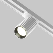 Lampy pozostałe - UNITY CALIPSO TR218-1-GU10-W spot tuba ryflowana biała 1xGU10 do szyny 1-fazowej - miniaturka - grafika 1