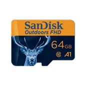 Karty pamięci - SanDisk Outdoors FHD MicroSDXC UHS-I Card with SD Adapter - 64GB Single Pack - SDSQUNR-064G-GN6VA - miniaturka - grafika 1