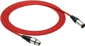 Kable - Kabel przewód mikrofonowy XLR XLR 1,5 m czerwony Red's Music - miniaturka - grafika 1
