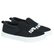 Buty dla chłopców - Cool Club, Trampki slip on chłopięce, czarne, NASA - miniaturka - grafika 1
