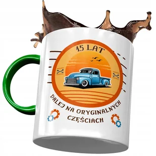 Kubek Zielony na Urodziny 15 15ste 15-ste Prezent z Nadrukiem ze Zdjęciem + Opakowanie na prezent (wzór 02) - Kubki - miniaturka - grafika 1