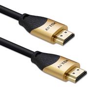 Kable - Qoltec Kabel HDMI v2.1 Ultra high speed 8K | 60Hz | 30AWG | GOLD | 1m - miniaturka - grafika 1