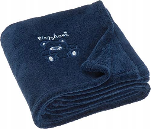 PLAYSHOES Kocyk Dziecięcy Polarowy Niebieski 100x150 cm