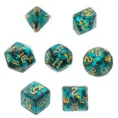 Akcesoria do gier planszowych - Rebel Komplet kości RPG morskie Gęsty Rdzeń - miniaturka - grafika 1
