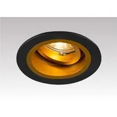 Lampy sufitowe - Zuma Line ZumaLine Lampa wpust CHUCK DL ROUND black/gold by 92702 - miniaturka - grafika 1