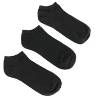 Skarpetki damskie - Komplet 3 par skarpet stopek damskich, czarne, rozmiar 38-41 - miniaturka - grafika 1