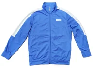 Bluzy męskie - Bluza PUMA ACTIVE TRICOT TRACK JACKET męska niebieska na suwak M - miniaturka - grafika 1