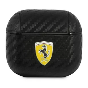 Ferrari Ferrari FESA3CABK AirPods 3 cover czarny/black On Track PU Carbon FER000514-0 - Akcesoria do słuchawek - miniaturka - grafika 1