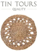 Dywany - OKRĄGŁA MATA PODŁOGOWA Z TRAWY MORSKIEJ 60x60 cm - miniaturka - grafika 1