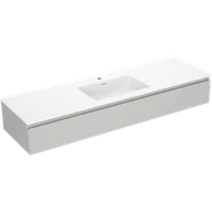 Szafki łazienkowe - Mexen Orio szafka łazienkowa 160 cm z umywalką Otis, 1 szuflada, szara mat/biała mat - 91A10-16023-1-BF62-W18M01 - miniaturka - grafika 1