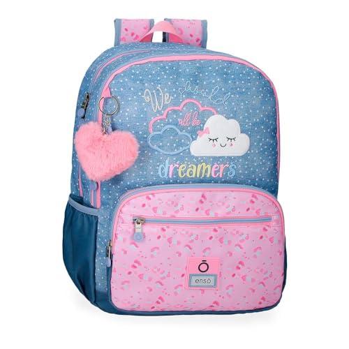 Enso Dreamer Plecak szkolny Niebieski 32x44x17 cms Poliester 23,94L, niebieski, plecak szkolny