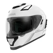 Akcesoria motocyklowe - Słuchawki Sena Stryker ECE Bluetooth, Sound by Harman Kardon, wizjer solarny i zintegrowany system Mesh Intercom / MP3 / sterowanie głosowe (białe, XL) - miniaturka - grafika 1