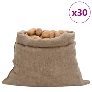 vidaXL Worki jutowe, 30 szt., 100x110 cm, 100% juta, 220 g/m² - Plecaki - miniaturka - grafika 1
