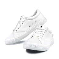 Moda i Uroda OUTLET - Trampki tenisówki, Captain Mike klasyczne białe, 42 - miniaturka - grafika 1