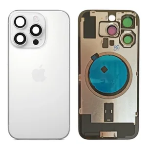 Klapka Plecki Tył iPhone 16 Pro White Titanium z Ramką i Magnesami - Części serwisowe do telefonów - miniaturka - grafika 1