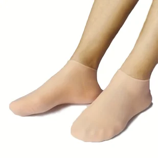 TEMU Skarpetki Nawilżające i Ochronne, Skarpety do Pielęgnacji Stóp, Żelowe Skarpety na Stopki, Skarpety Pedicure, Skarpety z Silikonem, Na Popękane - Pielęgnacja stóp - miniaturka - grafika 1