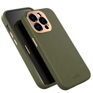 Etui i futerały do telefonów - Etui MOSHI Napa MagSafe do iPhone 14 Pro Zielony - miniaturka - grafika 1