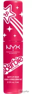 Szminki - NYX Professional Makeup - BARBIE - MATTE LIP CREAM - Matowa pomadka w płynie - EDYCJA LIMITOWANA - 4 ml - 02 - PERFECT DAY PINK - miniaturka - grafika 1
