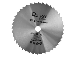 Geko G00061 piła tarczowa do cięcia drewna 300x32 mm 40 zębów - Tarcze do pił - miniaturka - grafika 1