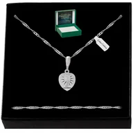 Biżuteria dla dzieci - SREBRNY NASZYJNIK KOMUNIJNY MATKA BOSKA 925 PREZENT DLA DZIEWCZYNKI +GRAWER - miniaturka - grafika 1