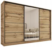 Szafy - Szafa przesuwna z lustrem 280 cm wotan Loft - miniaturka - grafika 1