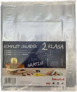 Komplet okładek 2 klasa Biurfol - Szkolne artykuły papiernicze - miniaturka - grafika 1