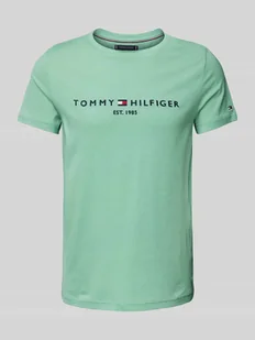 T-shirt z wyhaftowanym logo - Koszulki męskie - miniaturka - grafika 1