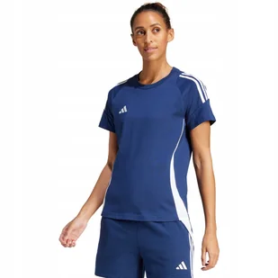 Koszulka damska adidas Tiro 24 Sweat niebiesko-biała IR9354 L - Koszulki i topy damskie - miniaturka - grafika 1