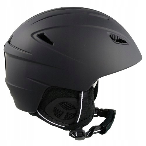 Kask Narciarski Kask Snowboardowy czarny matowy L