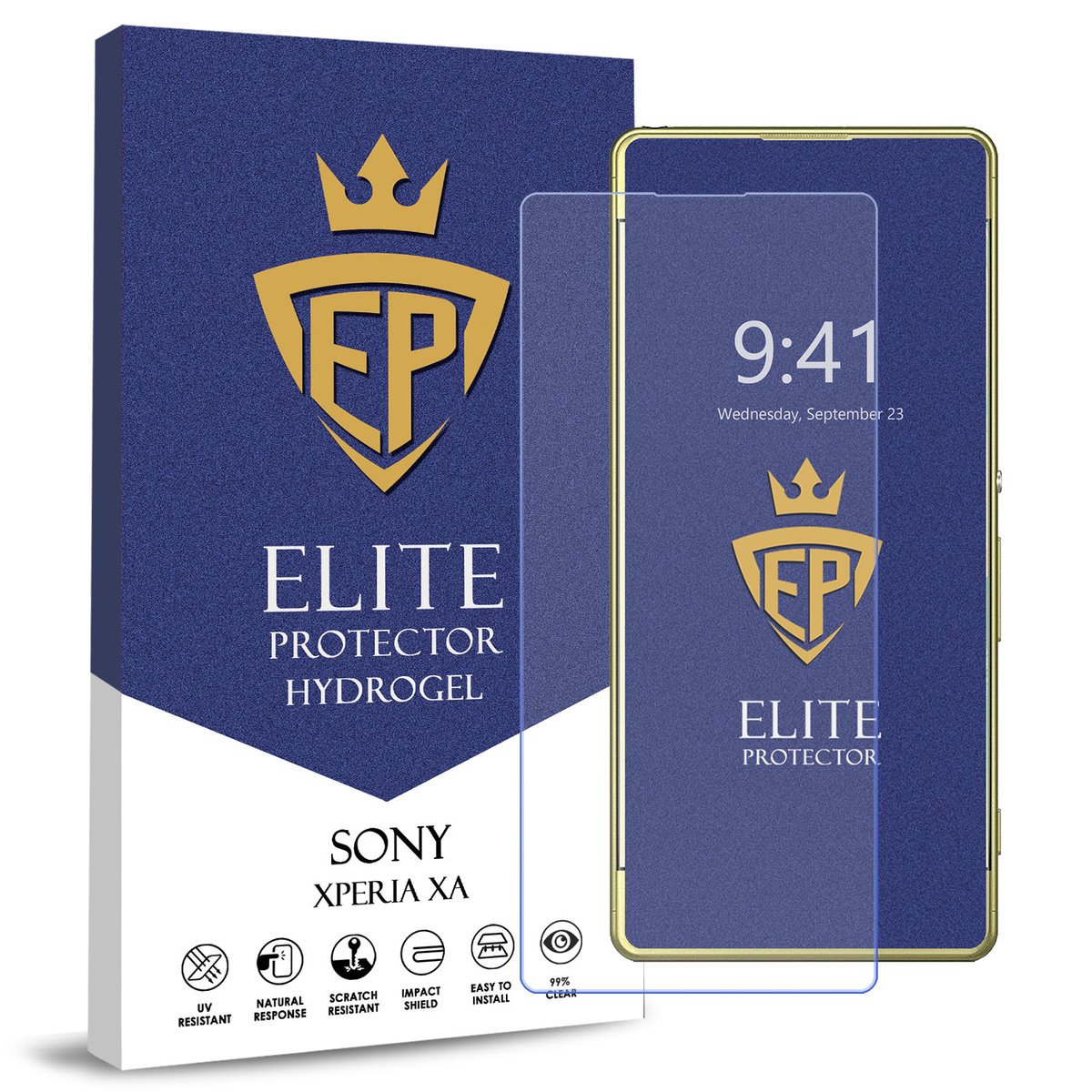 FOLIA 5D CAŁY EKRAN NA TELEFON DO SONY XPERIA XA HYDROŻELOWA ORYGINAŁ