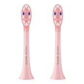 Końcówki do szczoteczek elektrycznych - Soocas końcówki do szczoteczki D3 różowe 2 sztuki - miniaturka - grafika 1