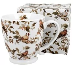 Kubek do kawy i herbaty porcelanowy na stopce DUO PTASZKI 500 ml - Kubki - miniaturka - grafika 1