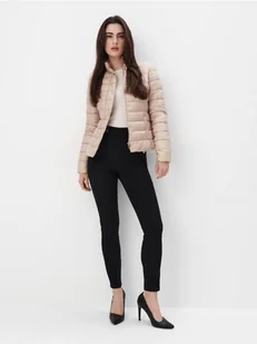 Mohito - Pikowana beżowa kurtka - kremowy - Kurtki damskie - miniaturka - grafika 1