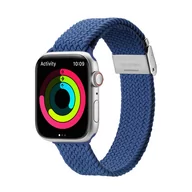 Akcesoria do smartwatchy - Dux Ducis Strap (Mixture II Version) pasek Apple Watch SE, 8, 7, 6, 5, 4, 3, 2, 1 (41, 40, 38 mm) pleciona opaska bransoleta niebieski - miniaturka - grafika 1