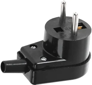 Wtyczka kątowa 220-05 16A 250V IP20 CZARNA VIPLAST 220-05  -  - 38 sklepów w całej Polsce - Akcesoria do monitoringu - miniaturka - grafika 1