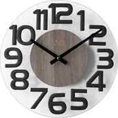 Zegary - JVD Zegar ścienny HT098.3 szklany 32 cm . - miniaturka - grafika 1