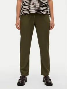 Vero Moda Spodnie materiałowe Jesmilo 10279691 Zielony Regular Fit - Spodnie damskie - miniaturka - grafika 1
