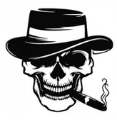 Dekoracje domu - Obraz Ażurowy Dekoracja Ścienna 3D Czaszka A133 - miniaturka - grafika 1